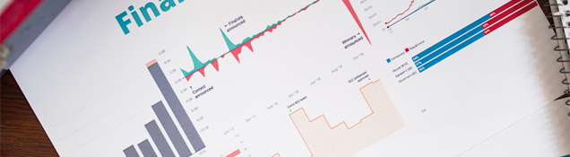 charts and graphs on a table